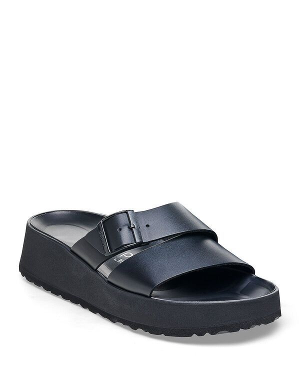 ビルケンシュトック レディース シューズ サンダル Birkenstock Womens Almina Slip On Wedge Sandals Black ブラック