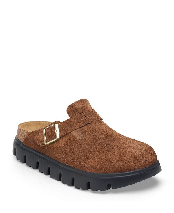 ビルケンシュトック レディース シューズ サンダル プラットフォーム Birkenstock Womens Boston Chunky Platform Clogs Dark TeaBlack ブラック
