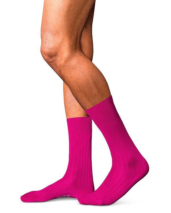 ファルケ メンズ アンダーウェア 靴下 ナイロン Falke No2 Cashmere Nylon Dress Socks Arctic Pink ピンク