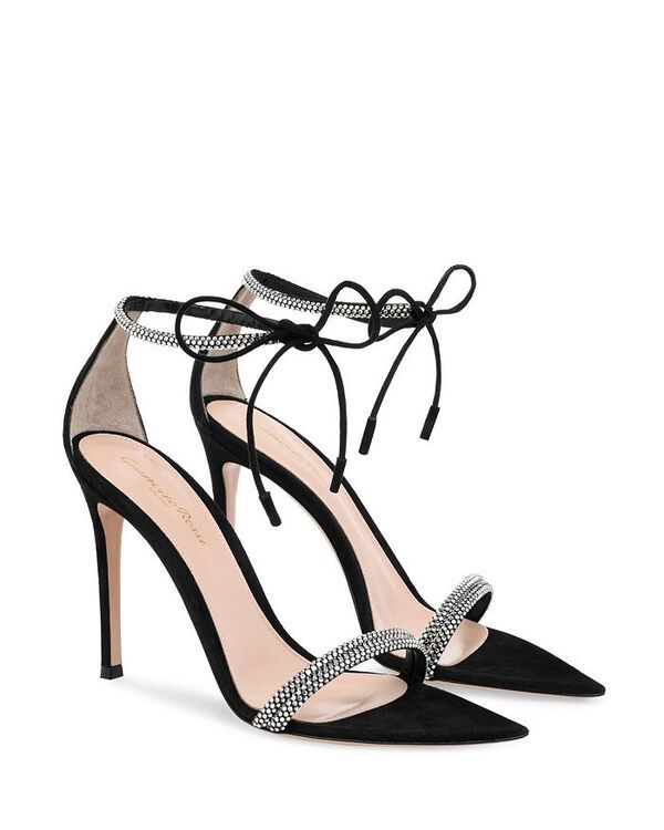 ジャンヴィト ロッシ レディース シューズ サンダル Gianvito Rossi Womens Montecarlo Sandals Black Suede ブラック