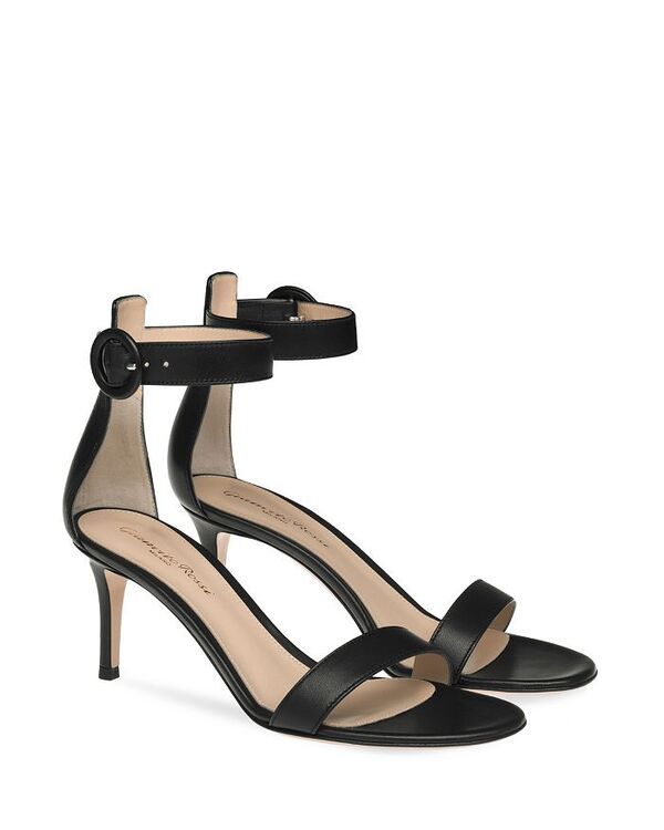 ジャンヴィト ロッシ レディース シューズ サンダル Gianvito Rossi Womens Portofino 70 Sandals Black Nappa Leather ブラック