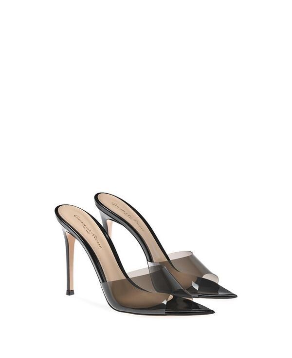 ジャンヴィト ロッシ レディース シューズ サンダル Gianvito Rossi Womens Elle Mules Black TPU ブラック