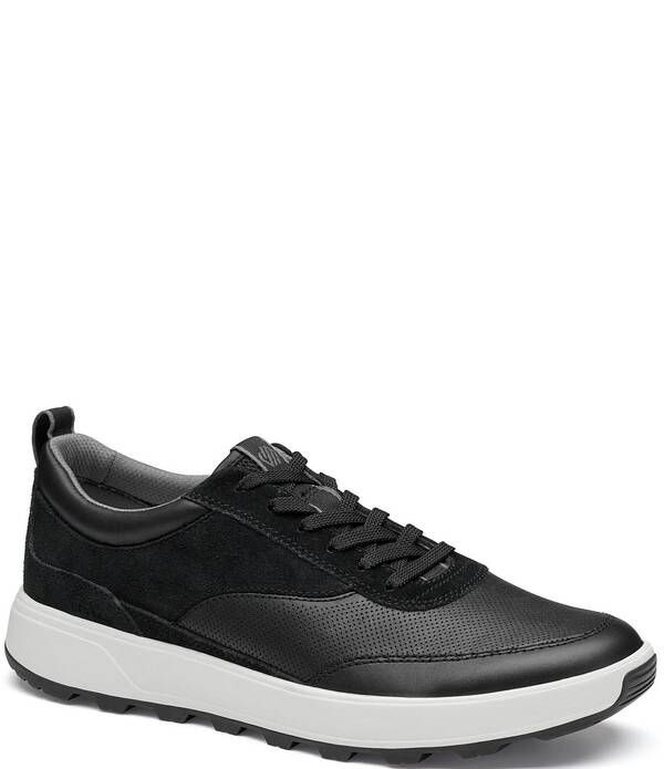 ジョンストンアンドマーフィー メンズ シューズ スニーカー スエード レザー Johnston Murphy Mens Lucas UThroat Leather Suede Sneakers Black ブラック
