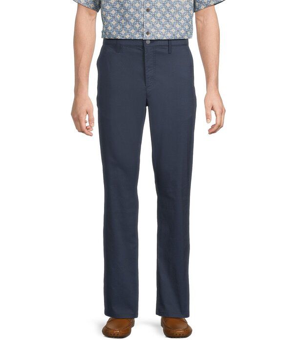 ラウンドトゥリーアンドヨーク メンズ ボトムス カジュアルパンツ Roundtree Yorke Straight Fit Flat Front Coolmax Pants Navy ネイビー