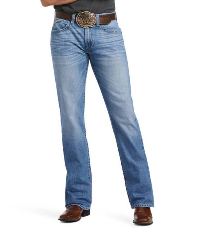 アリアト メンズ ボトムス デニムパンツ ストレート トール ジーンズ Ariat Big Tall M5 Stillwell Stackable Straight Leg Jeans Dallas