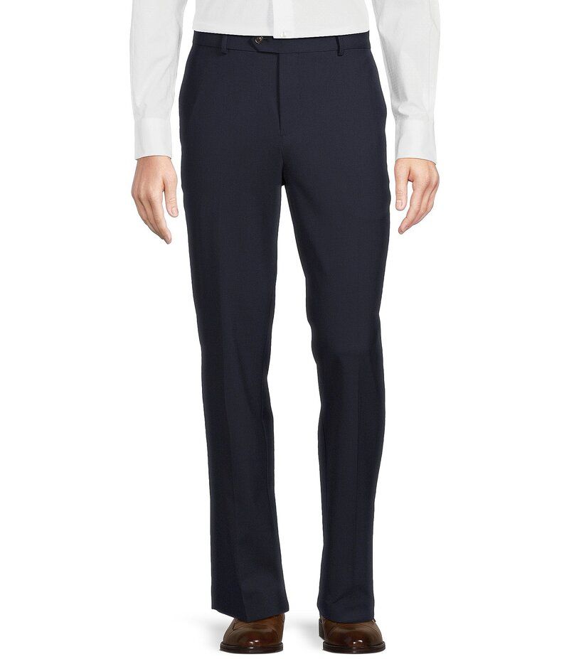 ダニエル クレミュ メンズ ボトムス カジュアルパンツ パンツ Daniel Cremieux Signature Label Stretch Flat Front Dress Pants Navy ネイビー