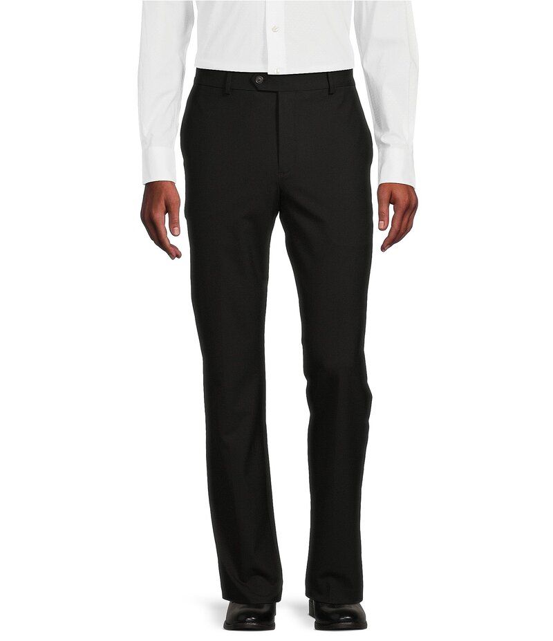 ダニエル クレミュ メンズ ボトムス カジュアルパンツ パンツ Daniel Cremieux Signature Label Stretch Flat Front Dress Pants Black ブラック