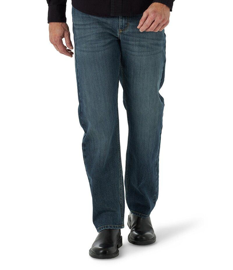 ラングラー メンズ ボトムス デニムパンツ リラックスフィット ストレート デニム ジーンズ WranglerR Relaxed Fit Straight Leg Denim Jeans Marine デニム
