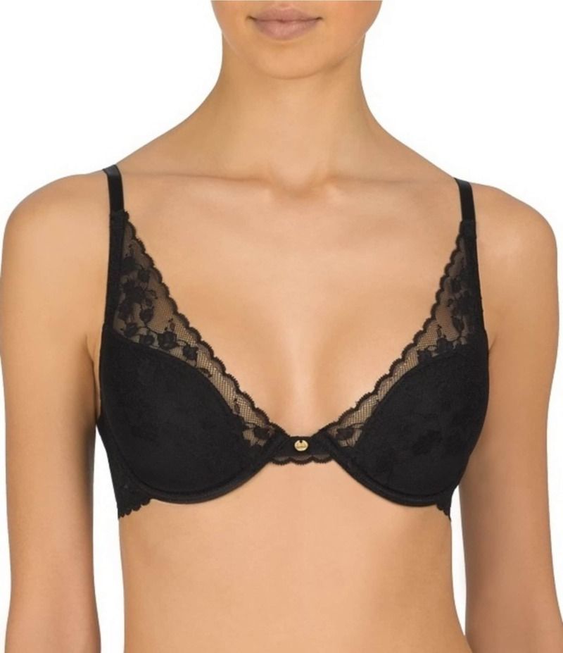 ナトリ レディース アンダーウェア ブラジャー Natori Cherry Blossom Convertible Contour Underwire Bra Black ブラック