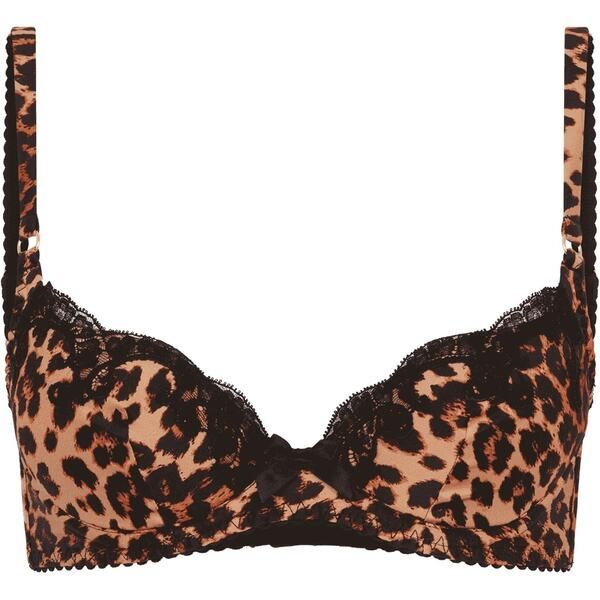 エージェントプロヴォケイター レディース アンダーウェア ブラジャー Agent Provocateur MOLLY Plunge Underwired Bra LeopardBlack ブラック