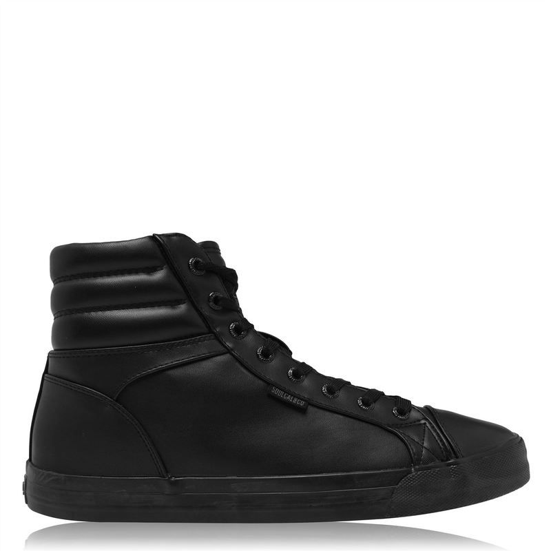 ソウルカル メンズ シューズ スニーカー SoulCal Asti Hi Mens Trainers BlackBlack ブラック