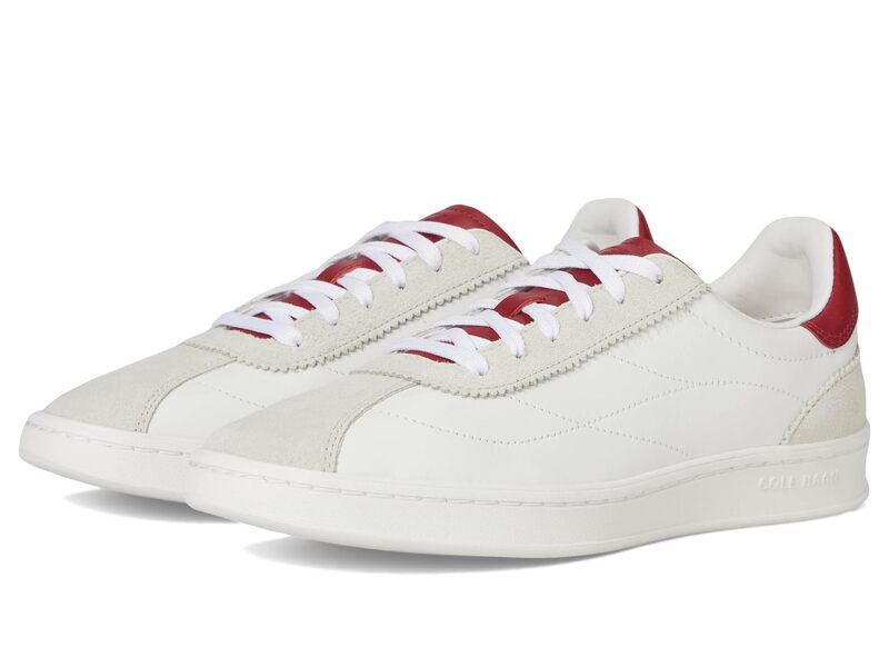 コールハーン レディース シューズ スニーカー Cole Haan Grand Crosscourt Brynn Sneakers WhiteSilver BirchsuedeRio RedWhite ホワイト