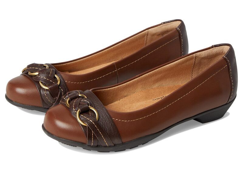 コンフォーティバ レディース シューズ サンダル Comfortiva Posie Soft Spots Tobacco Silk Sheep Ionic