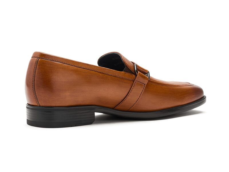 ジョンストンアンドマーフィー メンズ シューズ スリッポン・ローファー Johnston Murphy Gibbons Embossed Bit Loafers Tan Full Grain タン