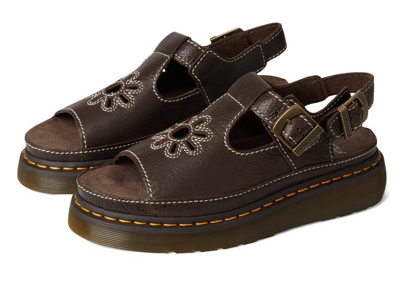 ドクターマーチン メンズ シューズ サンダル Dr Martens Dunnet Flower Kelp Brown ブラウン