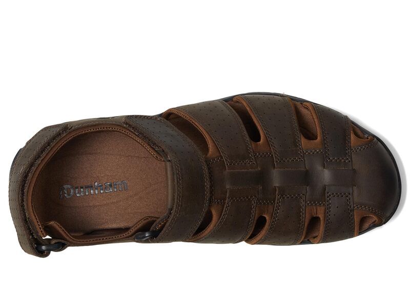 ダナム メンズ シューズ サンダル Dunham Norwood Dark Brown Leat ブラウン