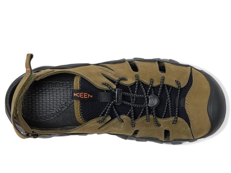 キーン メンズ シューズ サンダル レザー KEEN Hyperport Fisherman Leather Dark OliveBlac オリーブ キーン メンズ シューズ サンダル レザー KEEN Hyperport Fisherman Leather Dark OliveBlac オリーブ