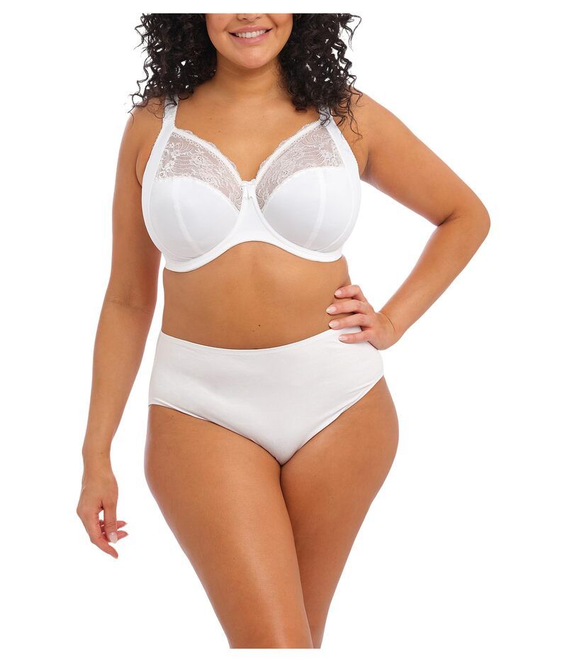 エロミ レディース アンダーウェア ブラジャー elomi Morgan Stretch Banded Underwire Bra White ホワイト