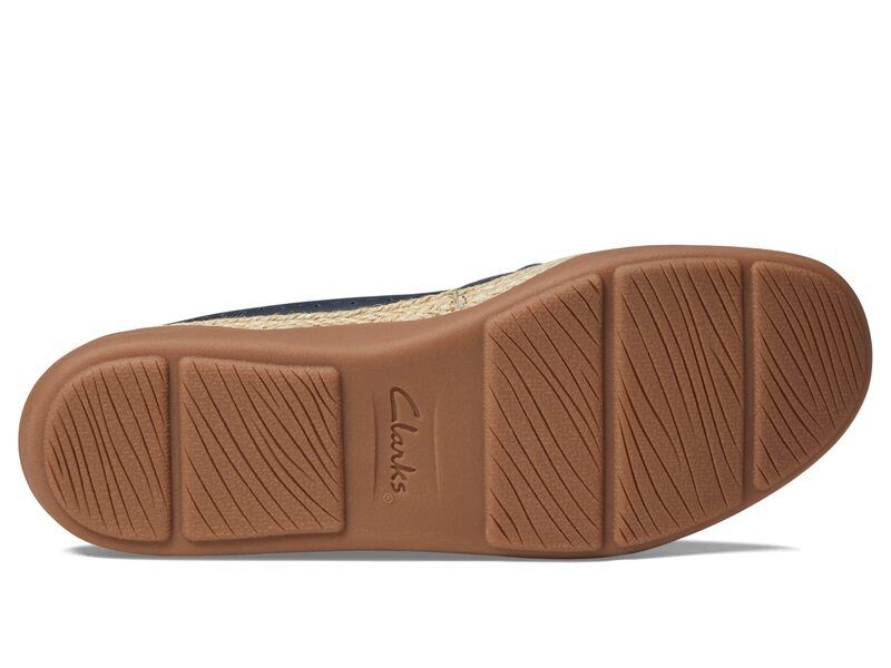 クラークス レディース シューズ スリッポン・ローファー Clarks Elaina Ruby Navy Leather ネイビー