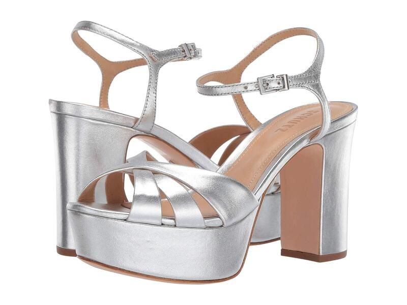 シュッツ レディース シューズ ヒール Schutz Keefa Prata Metallic メタリック