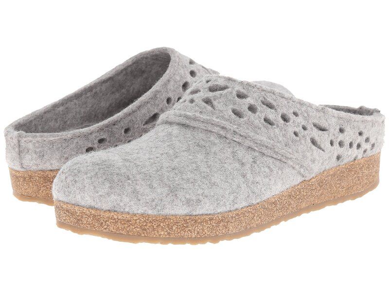 ハフィンガー レディース シューズ ヒール レース Haflinger Lacey Silver Grey グレー