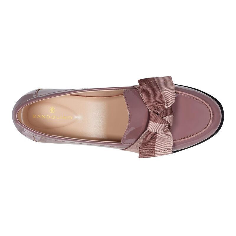 バンドリーノ レディース シューズ スリッポン・ローファー Bandolino Lindio Dark Mauve PatentBlush ブラッシュ