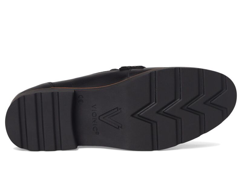 バイオニック レディース シューズ スリッポン・ローファー VIONICleo Loafer Black Tumble ブラック