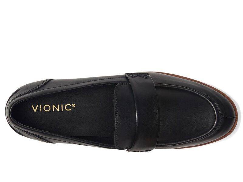 バイオニック レディース シューズ スリッポン・ローファー VIONICleo Loafer Black Tumble ブラック
