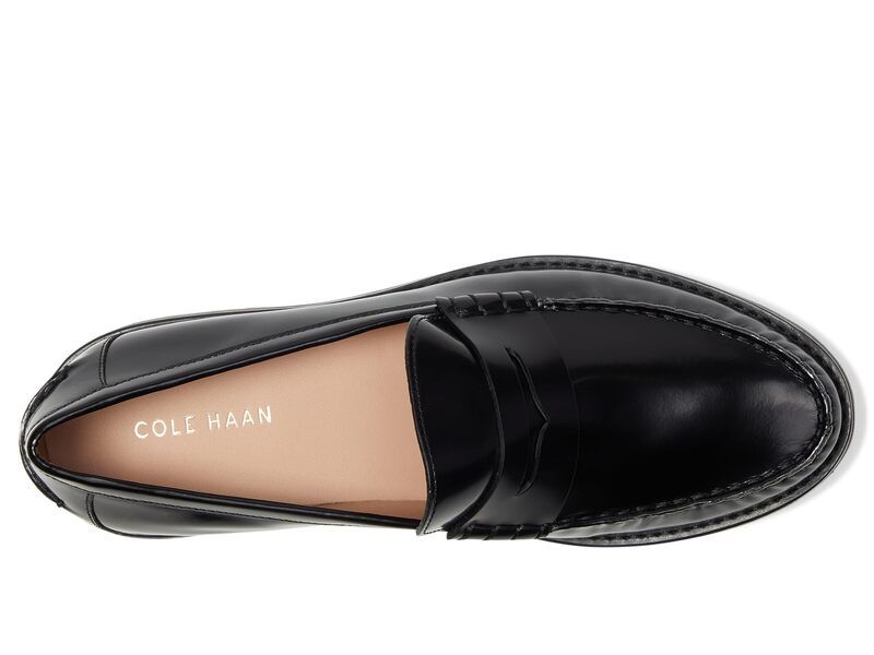 コールハーン レディース シューズ スリッポン・ローファー Cole Haan Treena Lug Loafers Black Box Leath ブラック