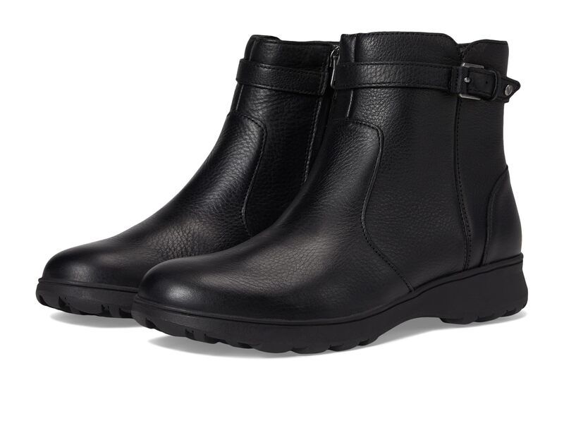 バイオニック レディース シューズ ブーツ・レインブーツ VIONIC Redding Booties Black Leather ブラック
