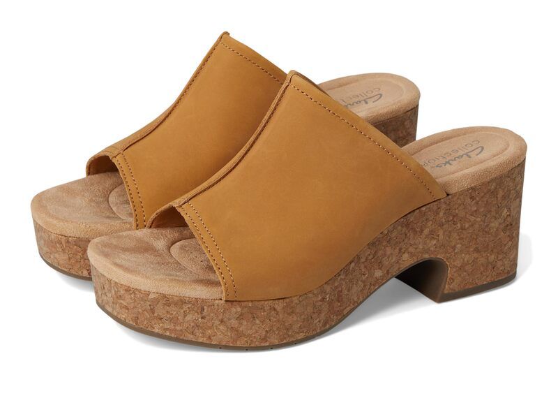 クラークス レディース シューズ ヒール Clarks Nerisa Vine Lightanubuc タン