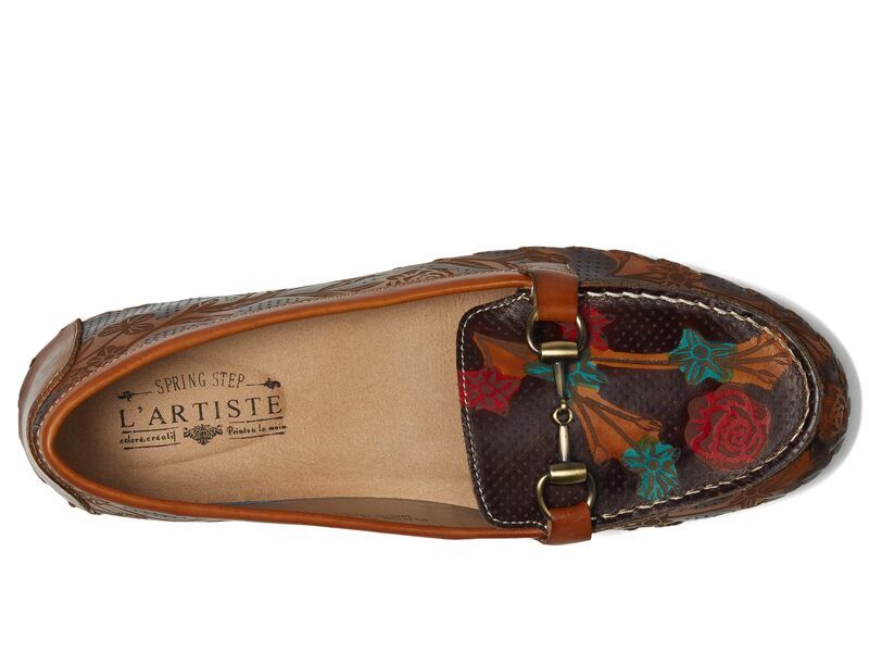 スプリングステップ レディース シューズ スリッポン・ローファー LArtiste by Spring Step Delavigne Camel Multi キャメル