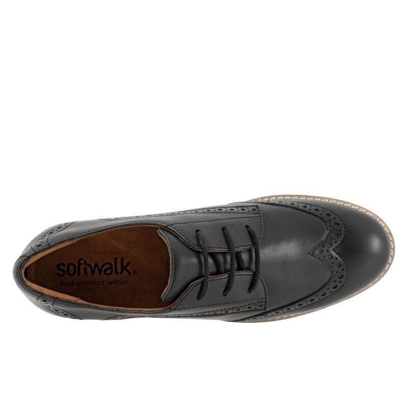 ソフトウォーク レディース シューズ オックスフォード SoftWalk Willet Black ブラック