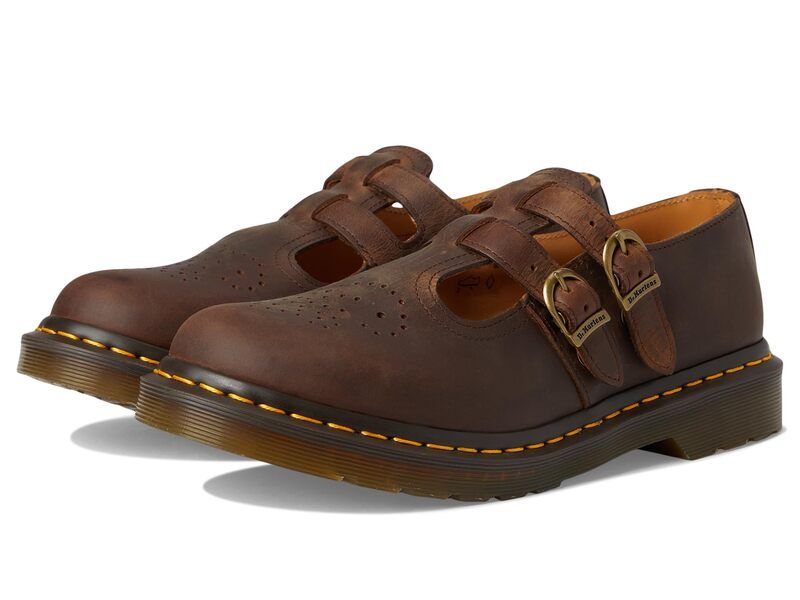 ドクターマーチン レディース シューズ スリッポン・ローファー Dr Martens 8065 Mary Jane Dark Brown ブラウン