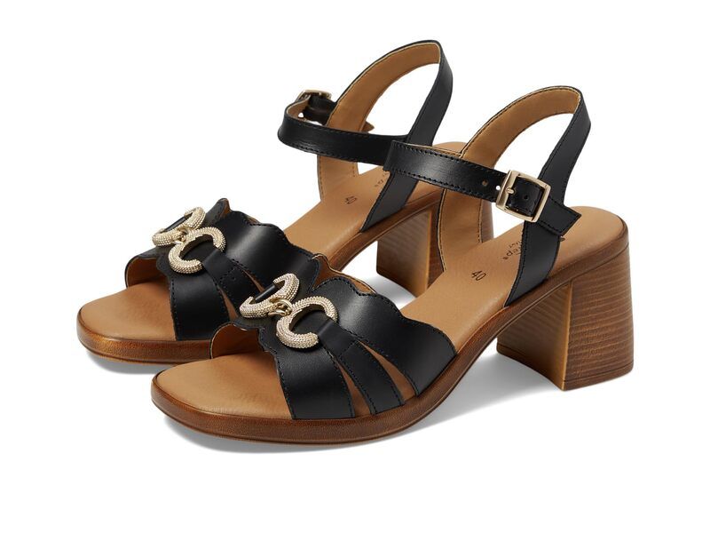 スプリングステップ レディース シューズ ヒール Spring Step Sardinia Black ブラック