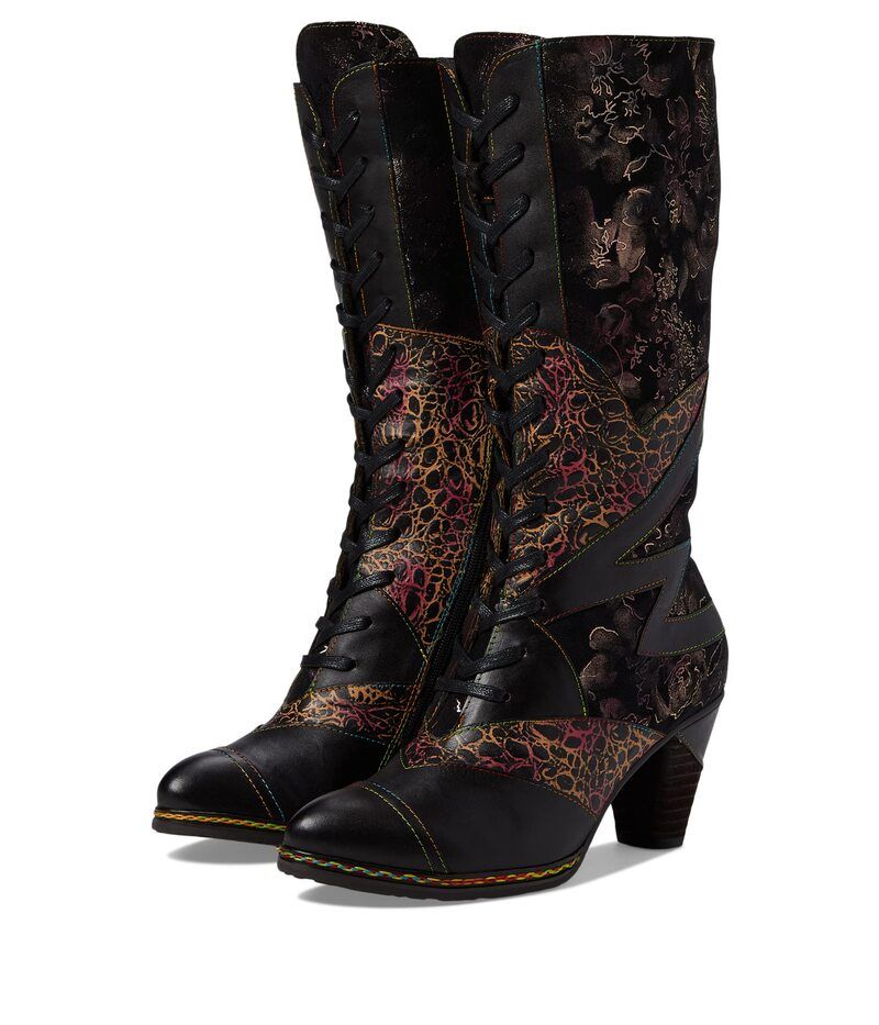 スプリングステップ レディース シューズ ブーツ・レインブーツ LArtiste by Spring Step Malagie Croco Black Multi ブラック
