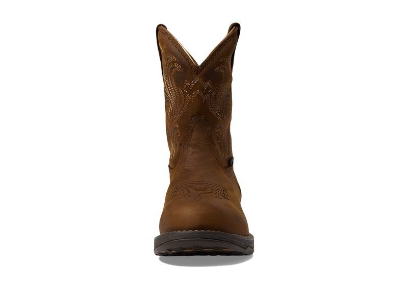 アリアト レディース シューズ ブーツ・レインブーツ Ariat Anthem Round Toe Shortie Waterproof Western Boot Glazed Brown ブラウン