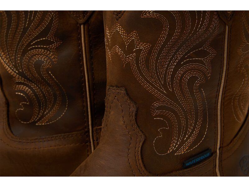 アリアト レディース シューズ ブーツ・レインブーツ Ariat Anthem Round Toe Shortie Waterproof Western Boot Glazed Brown ブラウン