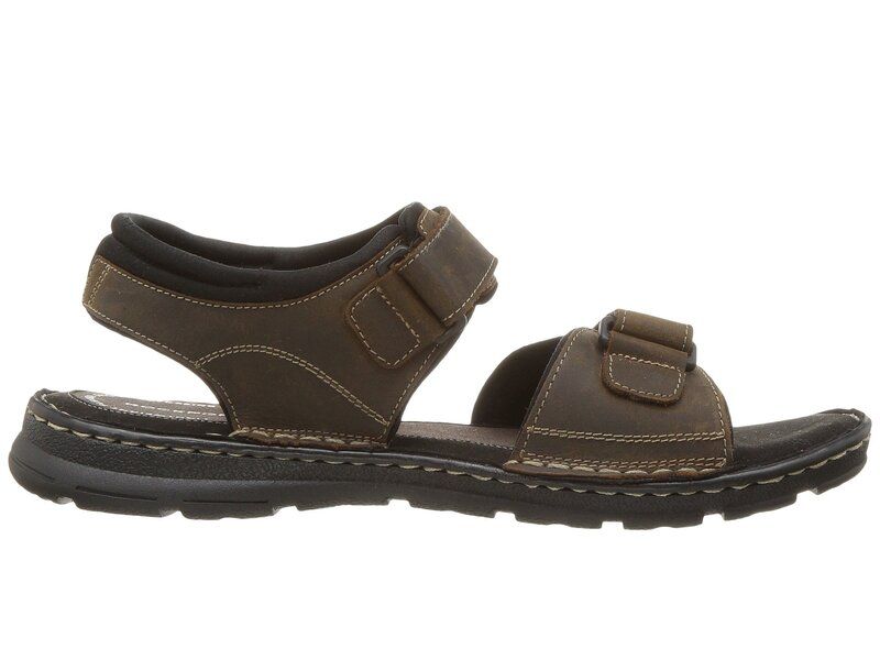 ロックポート メンズ シューズ サンダル Rockport Darwyn Quarter Strap Brown II Leathe ブラウン