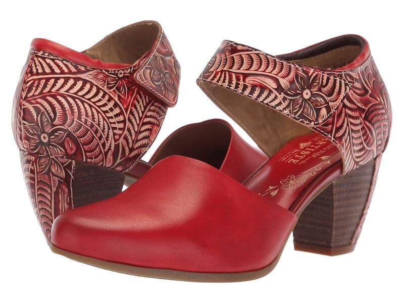 スプリングステップ レディース シューズ ヒール LArtiste by Spring Step Toolie Red レッド