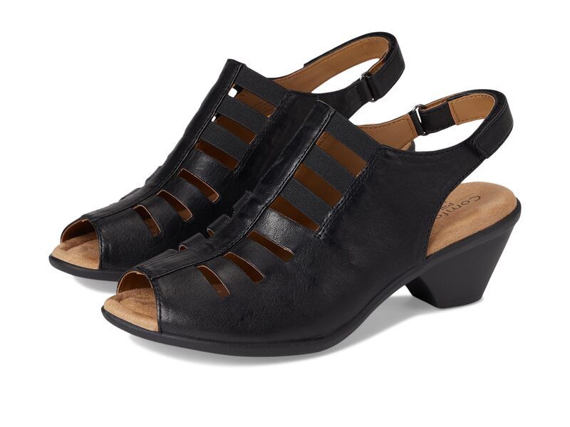 コンフォーティバ レディース シューズ ヒール Comfortiva Faye Black Oleoso ブラック