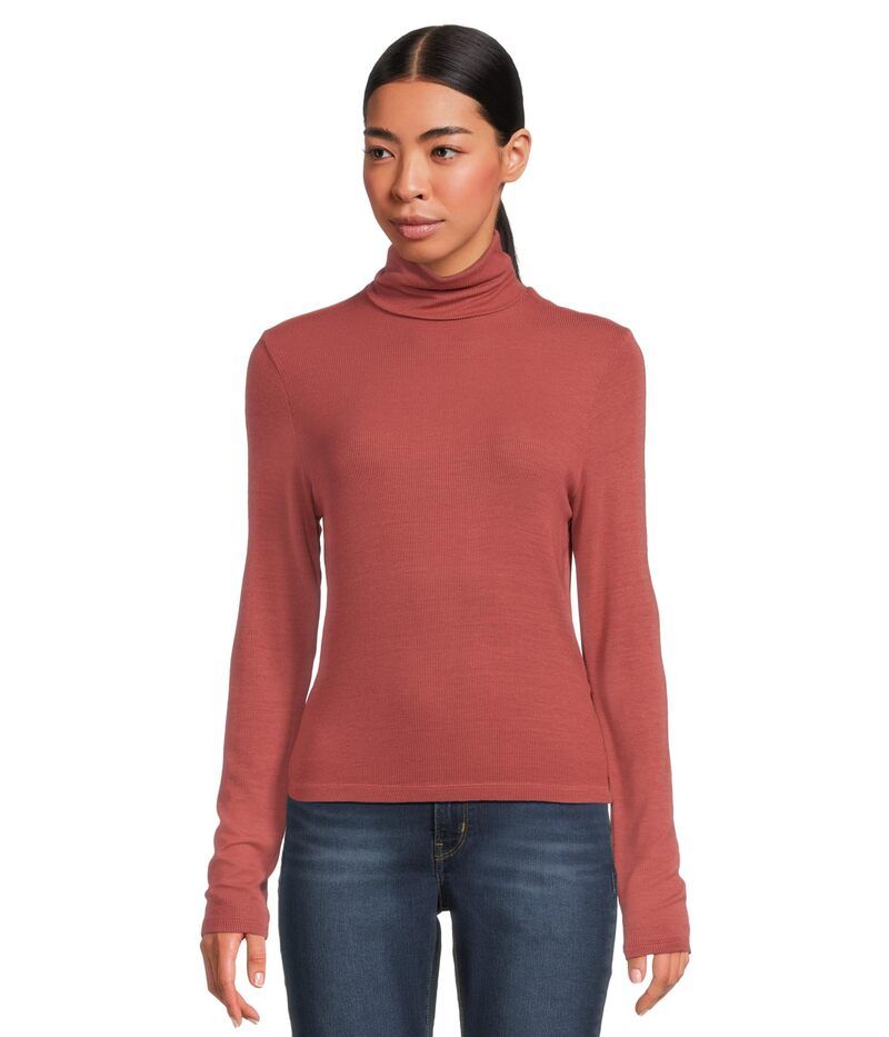 マイケルスターズ レディース アウター ニット・セーター タートルネック Michael Stars Tara Crop Turtleneck Muse