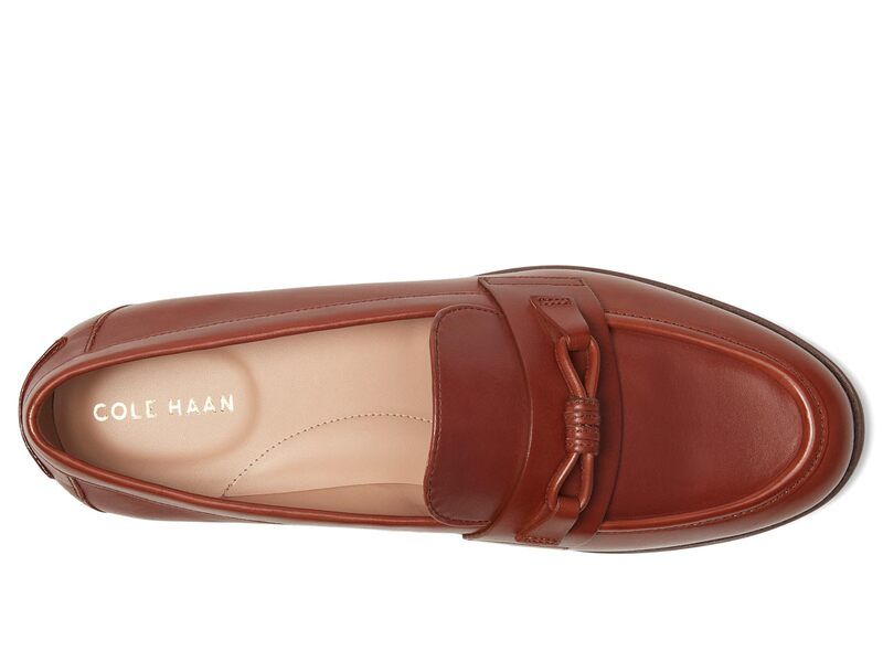 コールハーン レディース シューズ スリッポン・ローファー ローファー Cole Haan Stassi Bow Loafers Dark Cuoio Leather コールハーン レディース シューズ スリッポン・ローファー ローファー Cole Haan Stassi Bow Loafers Dark Cuoio Leather
