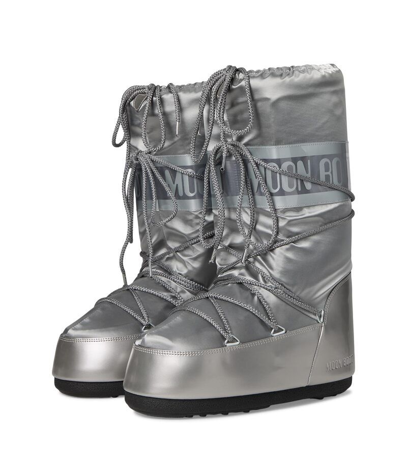 ムーンブーツ レディース シューズ ブーツ・レインブーツ MOON BOOT Icon Glance Silver シルバー