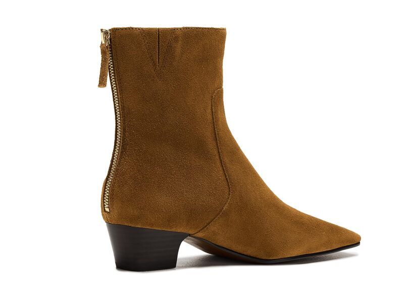 メイドウェル レディース シューズ ブーツ・レインブーツ スエード Madewellaurel Booties Suede Warm Chestnut