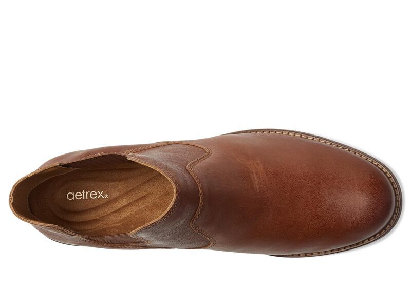 エイトレックス レディース シューズ ブーツ・レインブーツ アンクル Aetrex Kaylee Ankle Boots Cognac エイトレックス レディース シューズ ブーツ・レインブーツ アンクル Aetrex Kaylee Ankle Boots Cognac