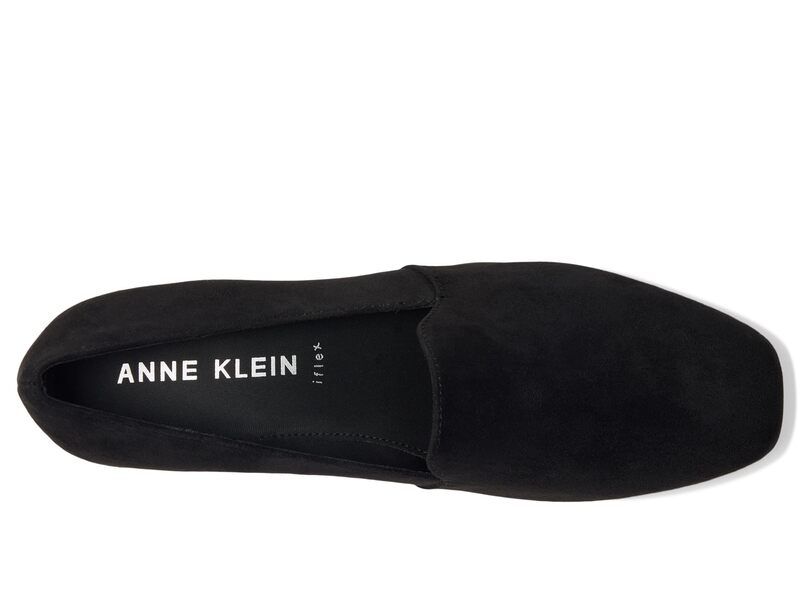 アンクライン レディース シューズ スリッポン・ローファー Anne Klein Wendell Black Sued ブラック