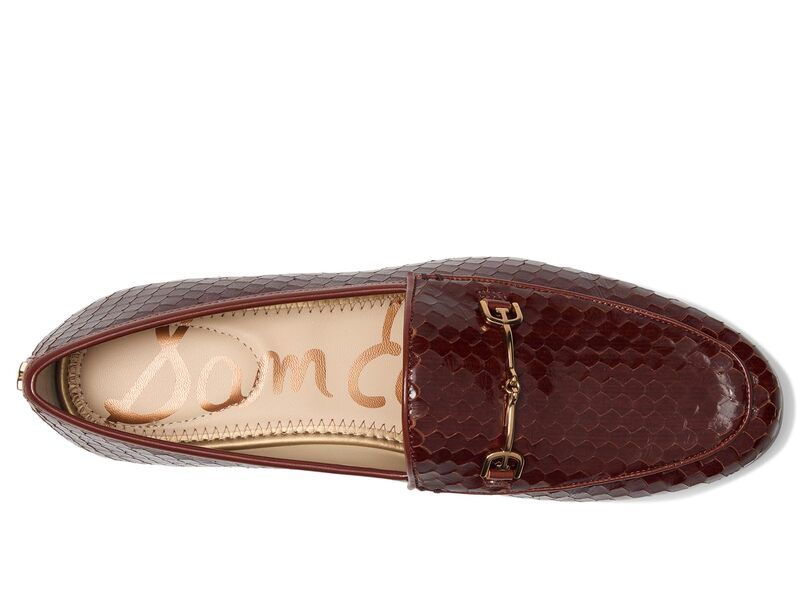 サムエデルマン レディース シューズ スリッポン・ローファー Sam Edelman Loraine 7 Copper Brown Python ブラウン