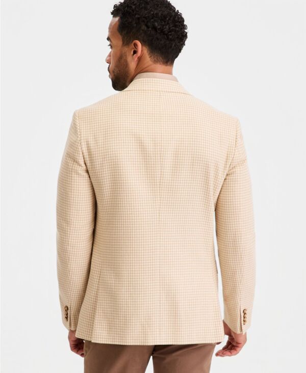 テッドベーカー メンズ アウター ジャケット・ブルゾン ミニ ブレザー Ted Baker Mens Tan Mini Check ModernFit Blazer TANBEIGE タン
