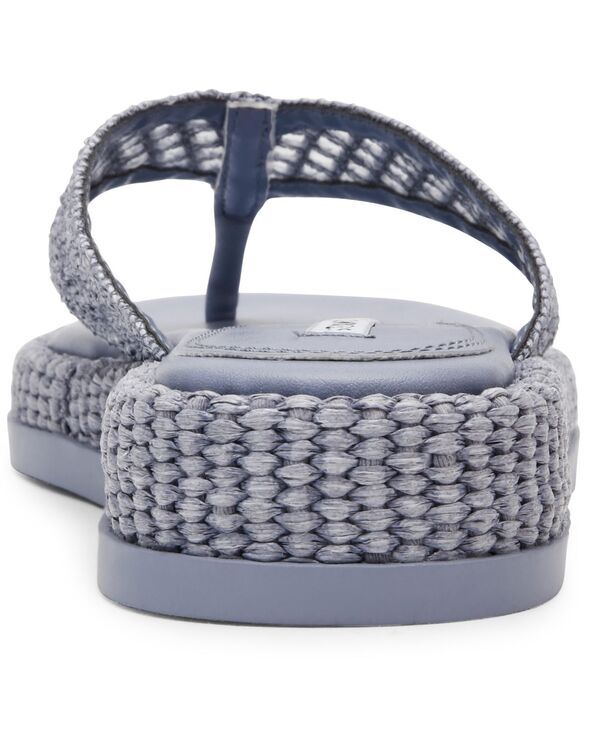 スティーブ マデン レディース シューズ スリッポン・ローファー サンダル Steve Madden Womens Bella Flatform SlipOn Thong Sandals Blue Raffia ブルー スティーブ マデン レディース シューズ スリッポン・ローファー サンダル Steve Madden Womens Bella Flatform SlipOn Thong Sandals Blue Raffia ブルー